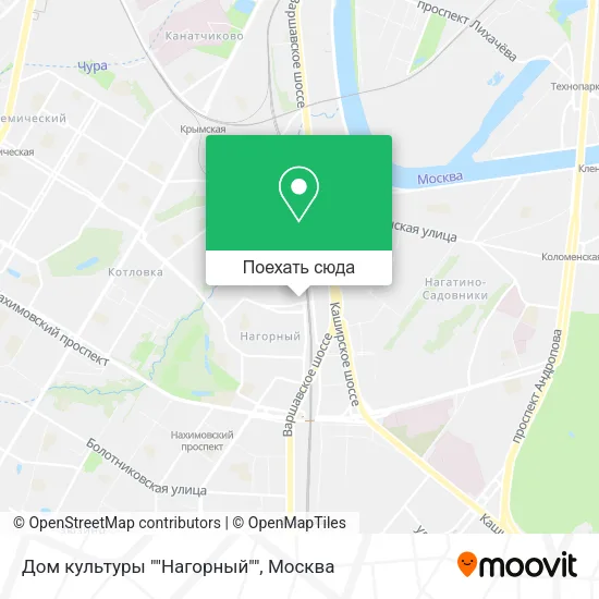 Карта Дом культуры ""Нагорный""