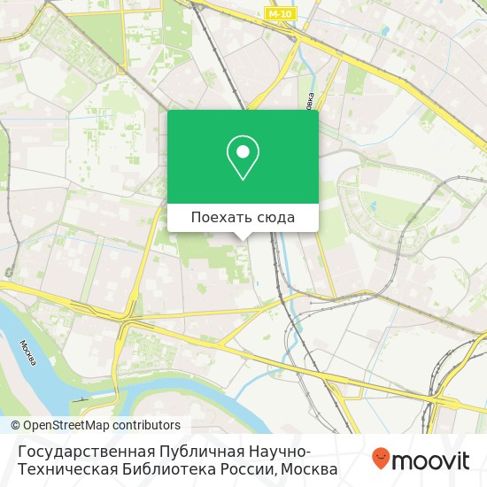 Карта Государственная Публичная Научно-Техническая Библиотека России
