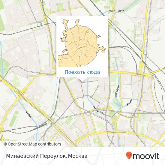 Карта Минаевский Переулок