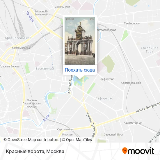 Карта Красные ворота