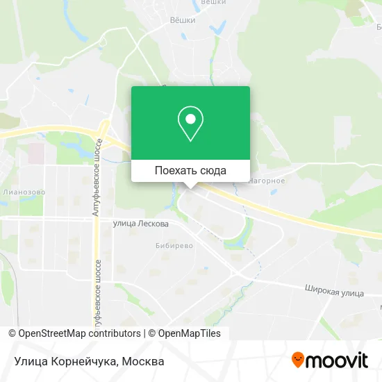 Карта Улица Корнейчука