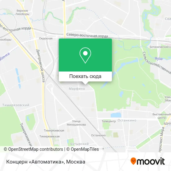 Карта Концерн «Автоматика»