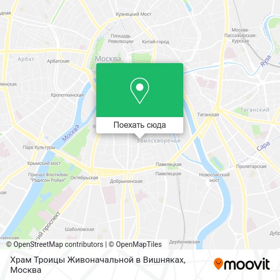 Карта Храм Троицы Живоначальной в Вишняках