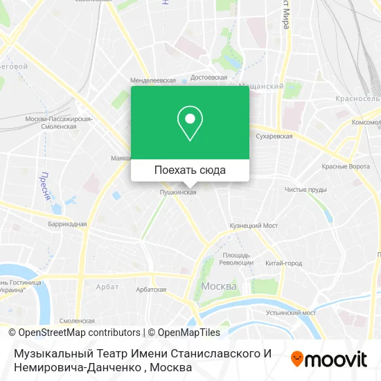 Карта Музыкальный Театр Имени Станиславского И Немировича-Данченко