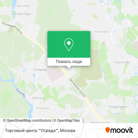 Карта Торговый центр ""Отрада""