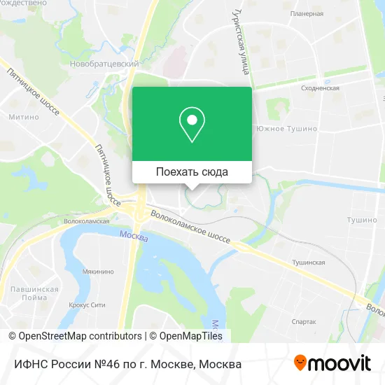 Карта ИФНС России №46 по г. Москве