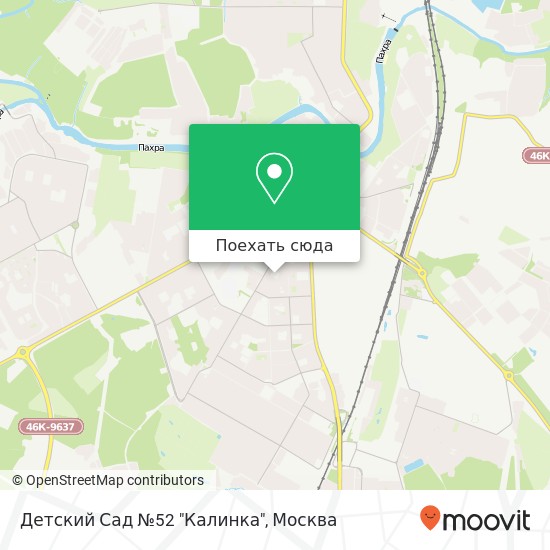 Карта Детский Сад №52 "Калинка"