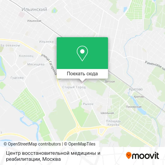 Карта Центр восстановительной медицины и реабилитации