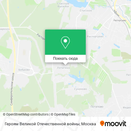 Карта Героям Великой Отечественной войны