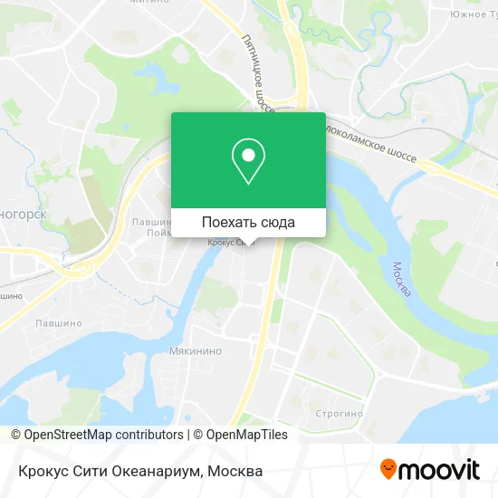 Карта Крокус Сити Океанариум
