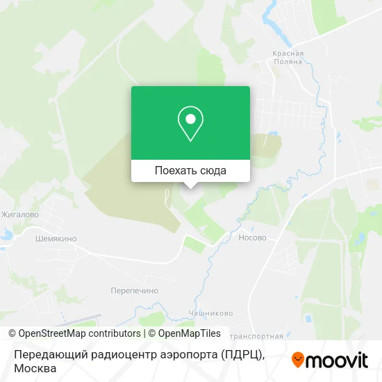 Карта Передающий радиоцентр аэропорта (ПДРЦ)