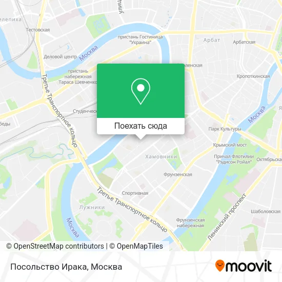 Карта Посольство Ирака