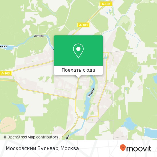 Карта Московский Бульвар