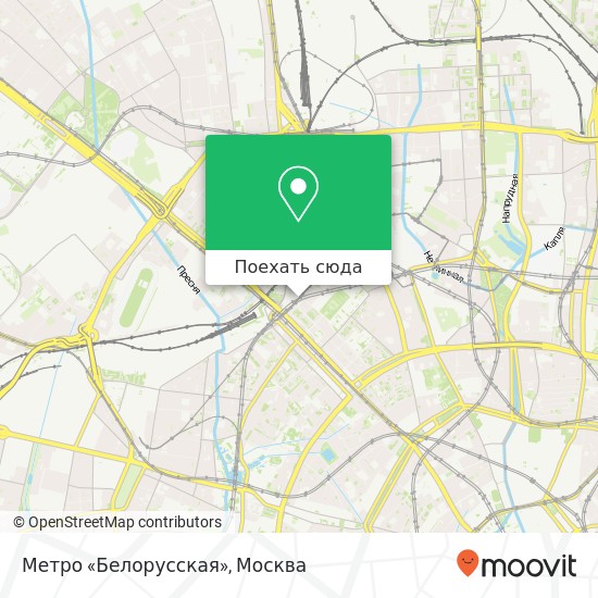 Карта Метро «Белорусская»