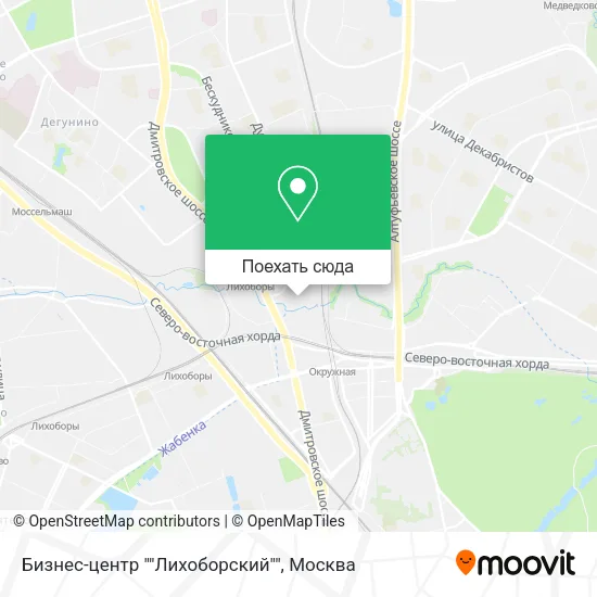 Карта Бизнес-центр ""Лихоборский""