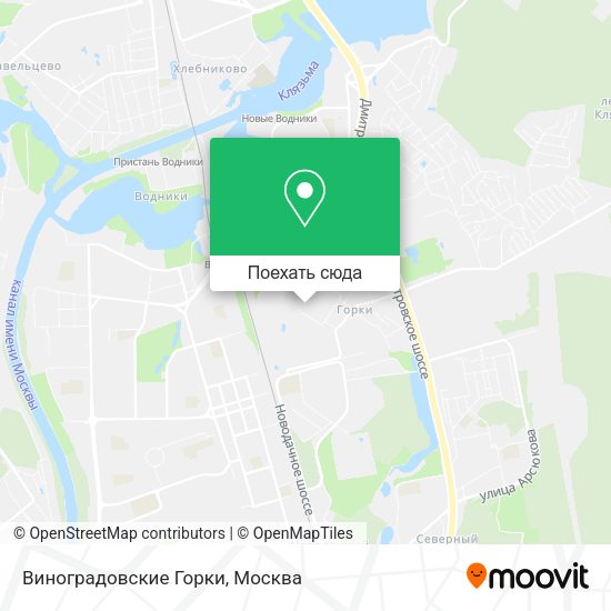 Карта Виноградовские Горки