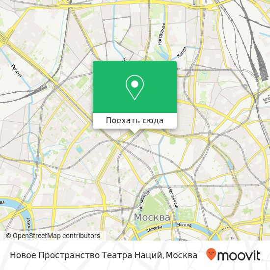 Карта Новое Пространство Театра Наций