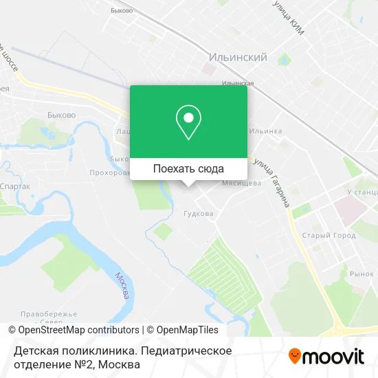 Карта Детская поликлиника. Педиатрическое отделение №2