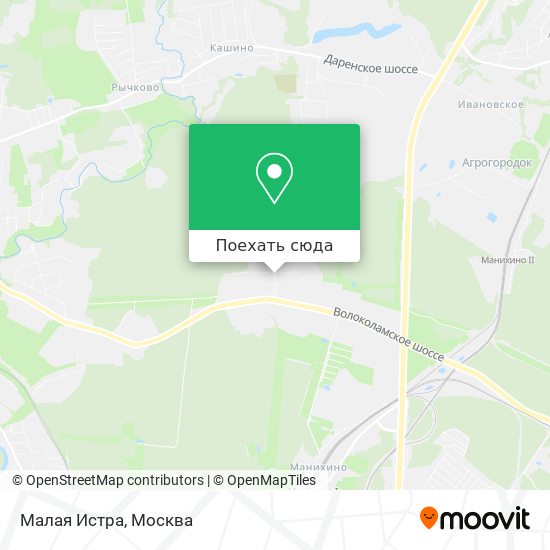 Карта Малая Истра