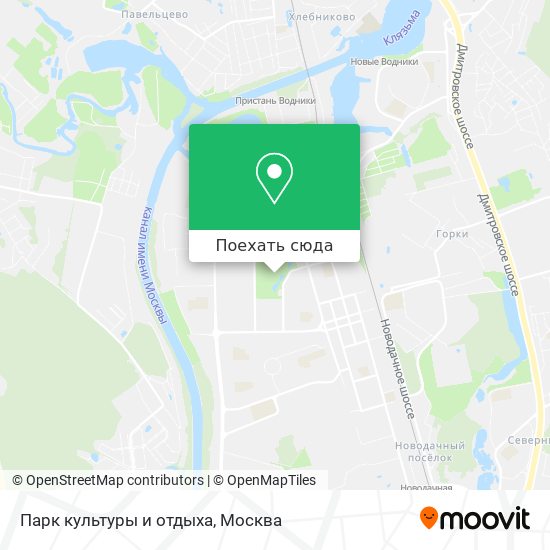 Карта Парк культуры и отдыха