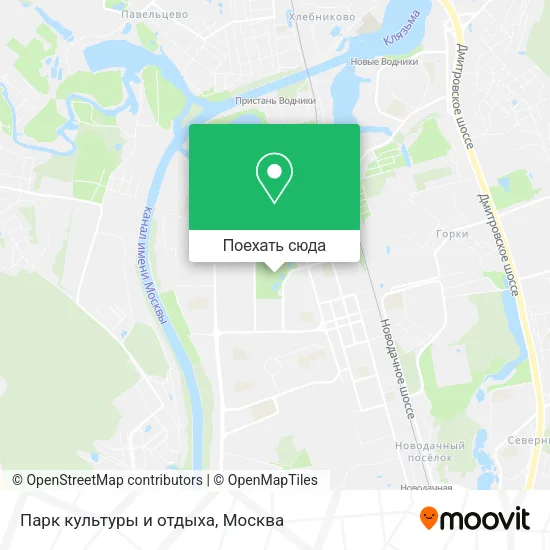 Карта Парк культуры и отдыха