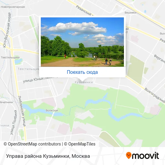 Карта Управа района Кузьминки
