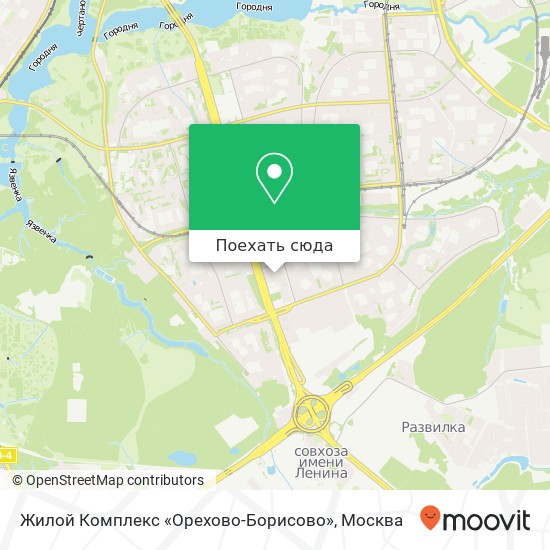 Карта Жилой Комплекс «Орехово-Борисово»