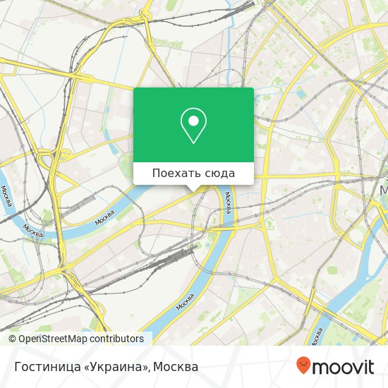Карта Гостиница «Украина»