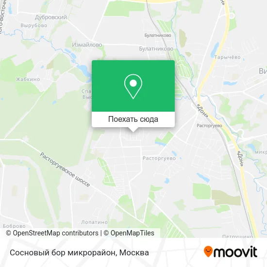 Карта Сосновый бор микрорайон