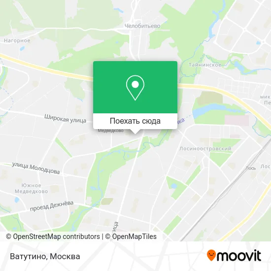 Карта Ватутино
