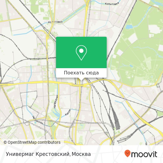 Карта Универмаг Крестовский