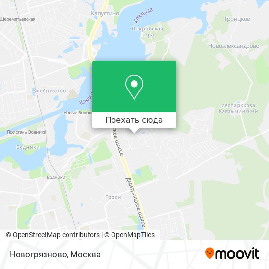 Карта Новогрязново