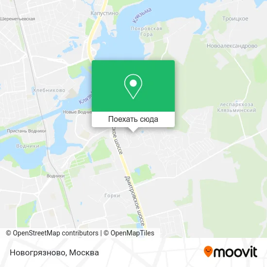 Карта Новогрязново
