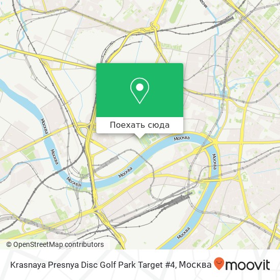 Карта Krasnaya Presnya Disc Golf Park Target #4