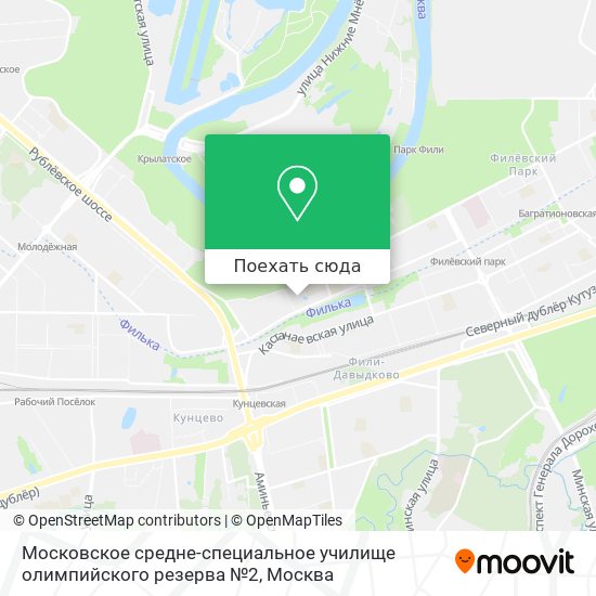 Карта Московское средне-специальное училище олимпийского резерва №2