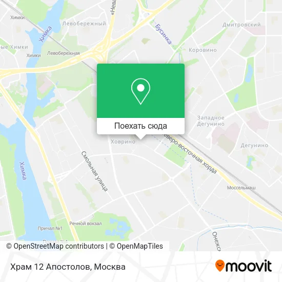 Карта Храм 12 Апостолов