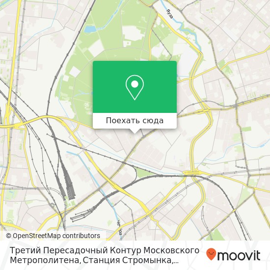 Карта Третий Пересадочный Контур Московского Метрополитена, Станция Стромынка