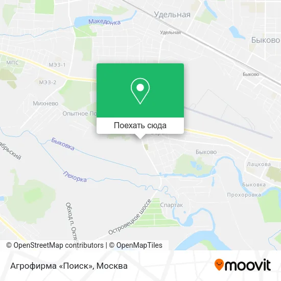 Карта Агрофирма «Поиск»