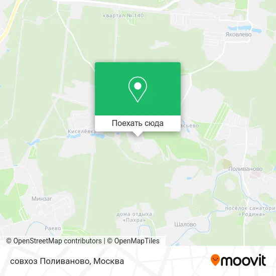 Карта совхоз Поливаново