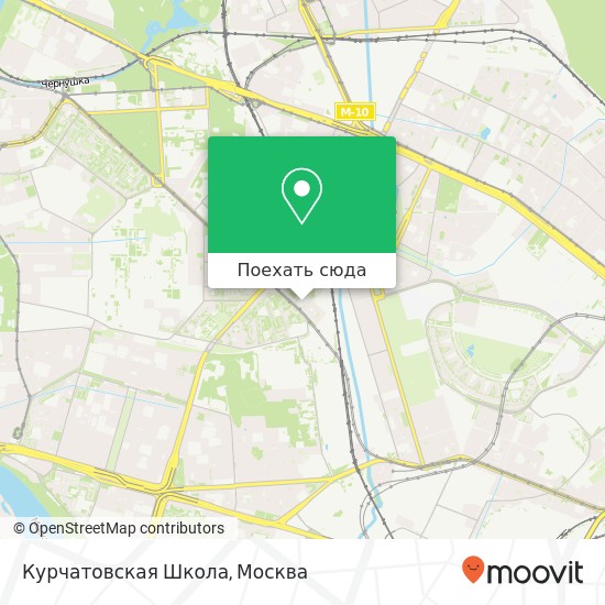 Карта Курчатовская Школа