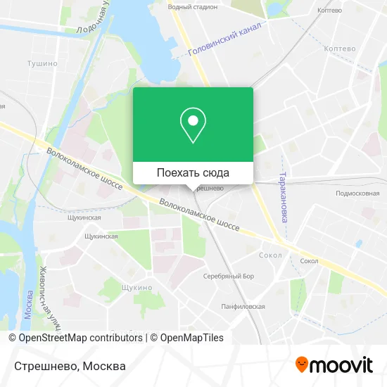 Карта Стрешнево