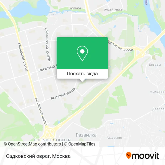 Карта Садковский овраг