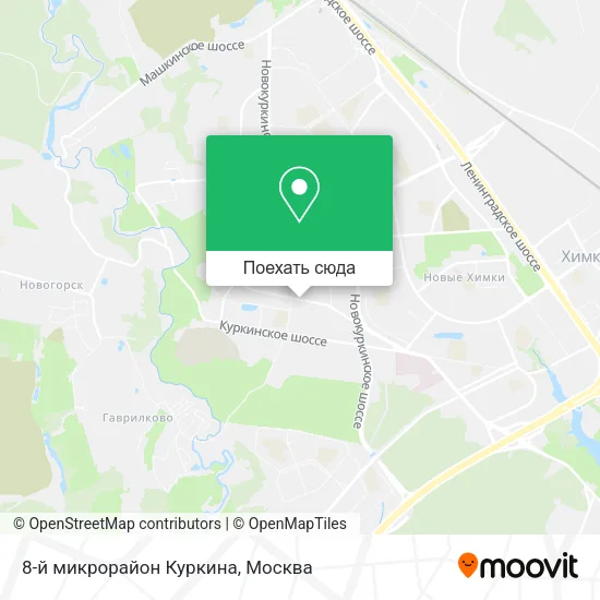 Карта 8-й микрорайон Куркина