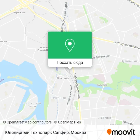 Карта Ювелирный Технопарк Сапфир