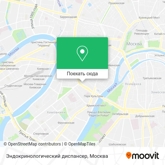 Карта Эндокринологический диспансер