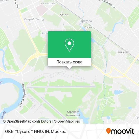 Карта Окб "Сухого" Ниоли
