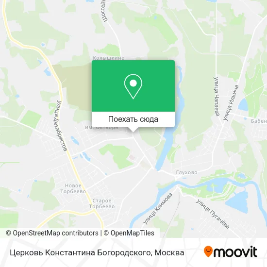 Карта Церковь Константина Богородского