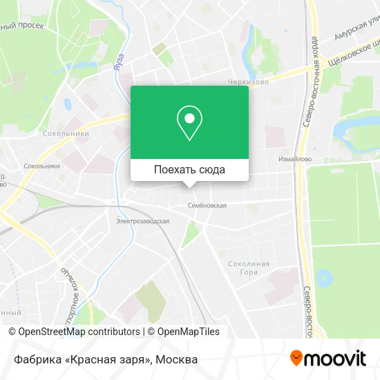 Карта Фабрика «Красная заря»