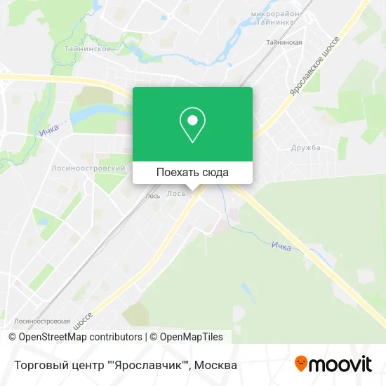 Карта Торговый центр ""Ярославчик""