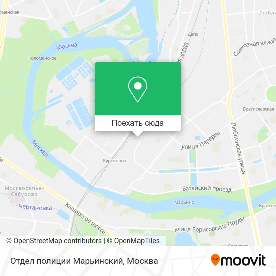 Карта Отдел полиции Марьинский